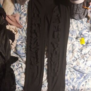 Stylish Black Ripped Women's Pants